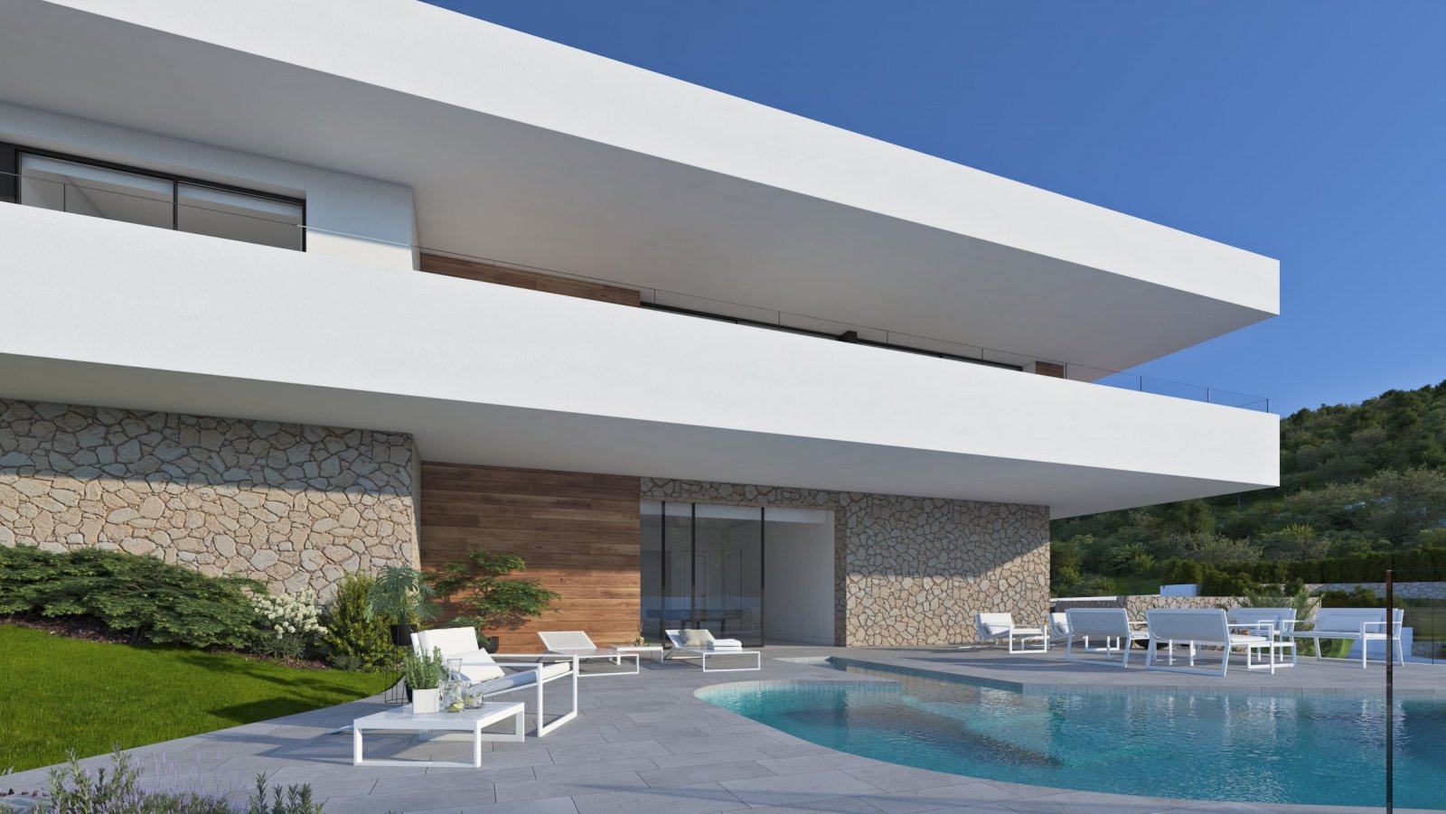 In der exklusiven Gegend von Cumbre del Sol gelegen, bietet diese Villa eine privilegierte Umgebung mit Meerblick. Die Immobilie befindet sich nur 0,