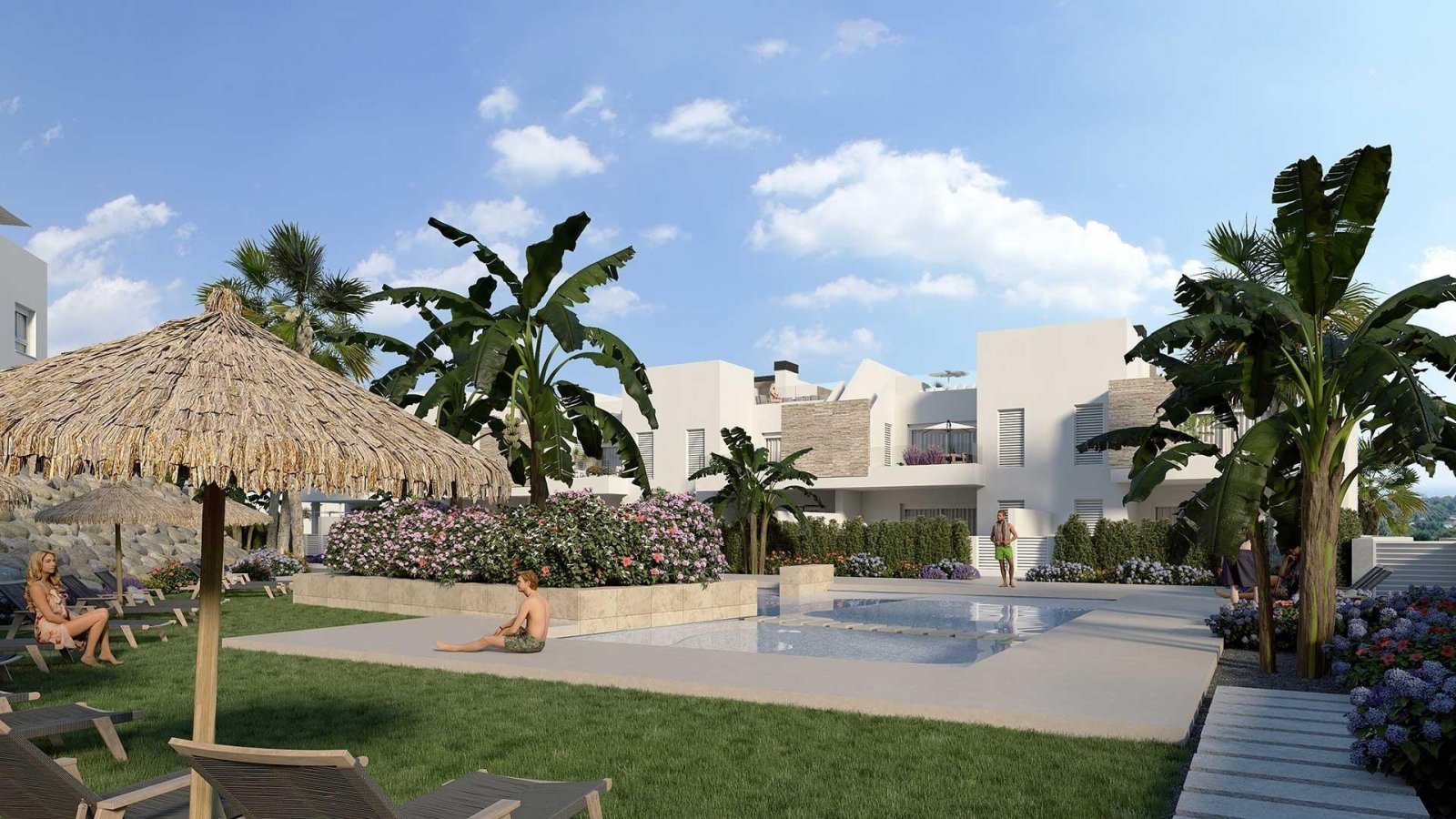 In der prestigeträchtigen Umgebung von La Finca Golf gelegen, bietet dieses Bungalow-Ensemble ein außergewöhnliches Wohnerlebnis. Mit nur vier verfüg