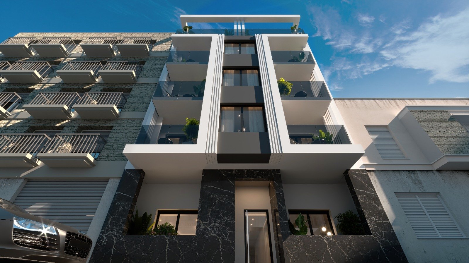 In der charmanten Stadt Torrevieja gelegen, bietet diese exklusive Wohnanlage eine Auswahl an Apartments, Erdgeschossen und Penthäusern. Mit insgesam