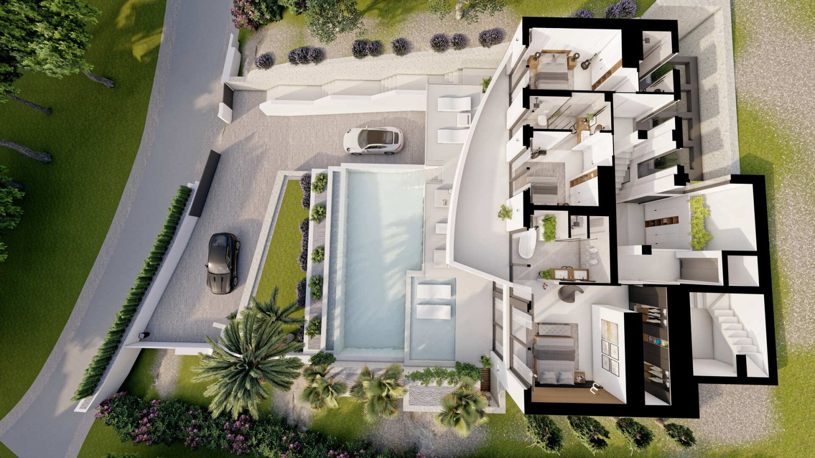 Diese Villa befindet sich in der exklusiven Gegend von Altea und bietet eine privilegierte Umgebung mit Meerblick, ideal für diejenigen, die ein Zuha