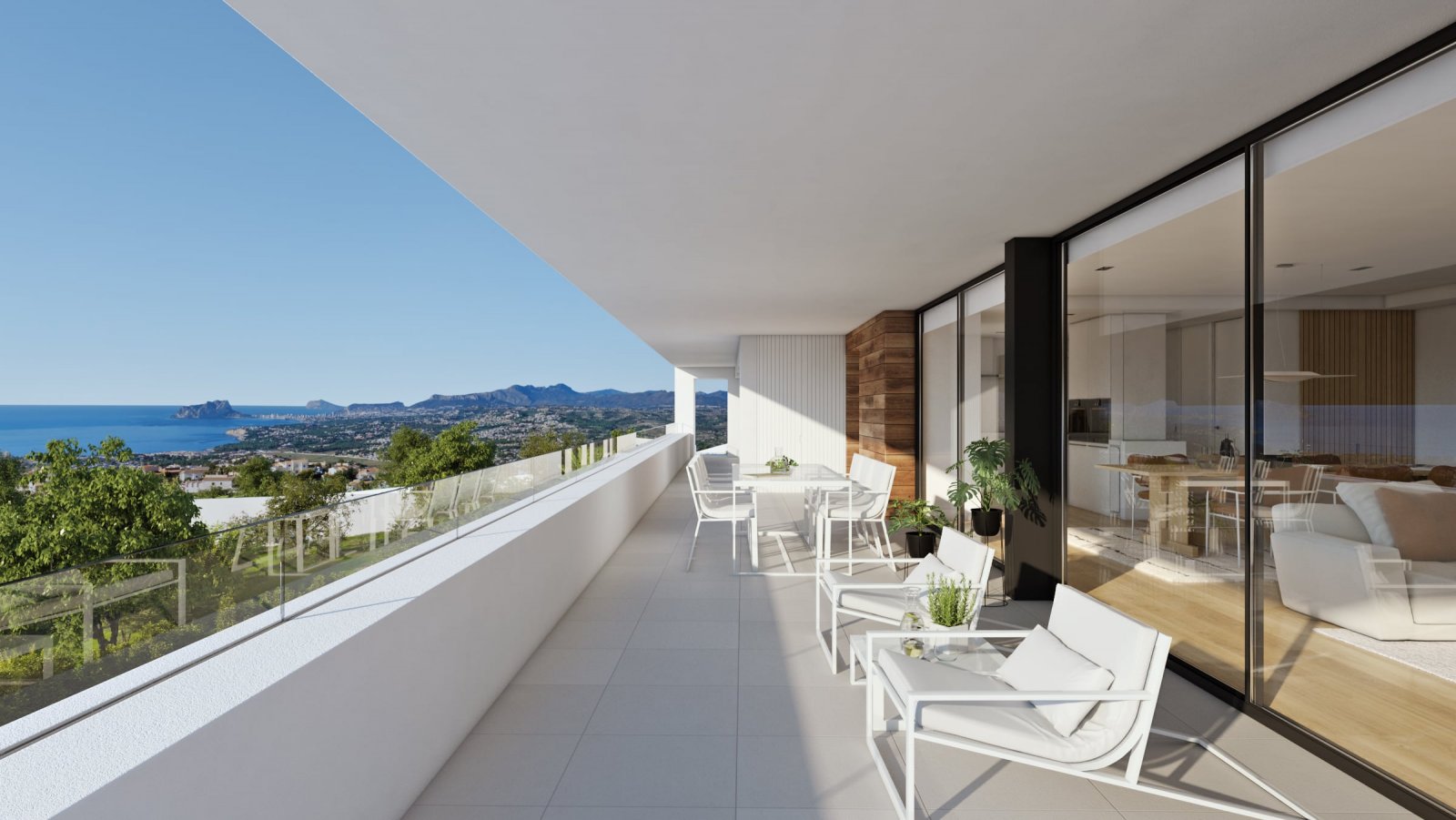 In der exklusiven Gegend von Cumbre del Sol gelegen, bietet diese Villa eine privilegierte Umgebung mit Meerblick. Die Immobilie befindet sich nur 0,