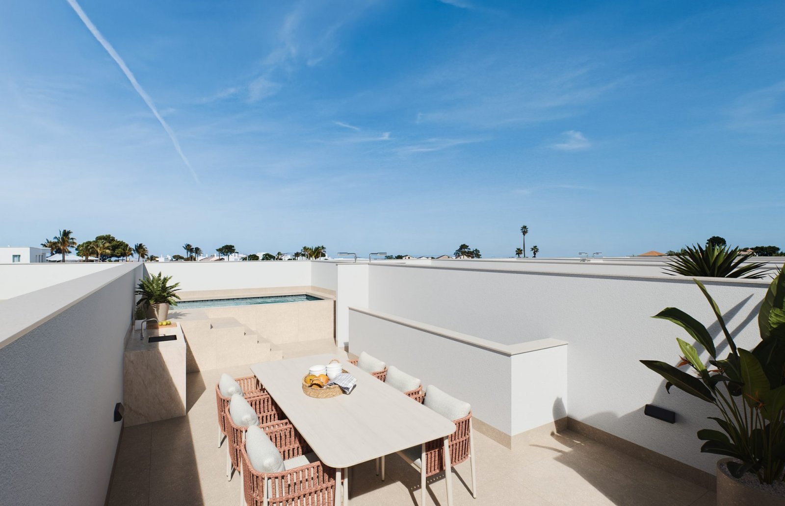 In San Pedro del Pinatar gelegen, bieten diese Reihenhäuser eine ausgezeichnete Option für diejenigen, die ein Zuhause in einer ruhigen und gut angeb