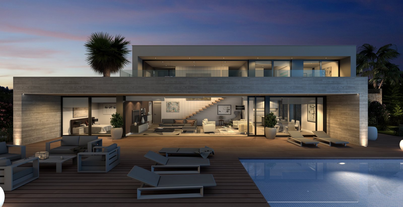 In der exklusiven Gegend von Cumbre del Sol gelegen, bietet diese Villa eine privilegierte Umgebung mit beeindruckendem Meerblick. Entworfen für diej