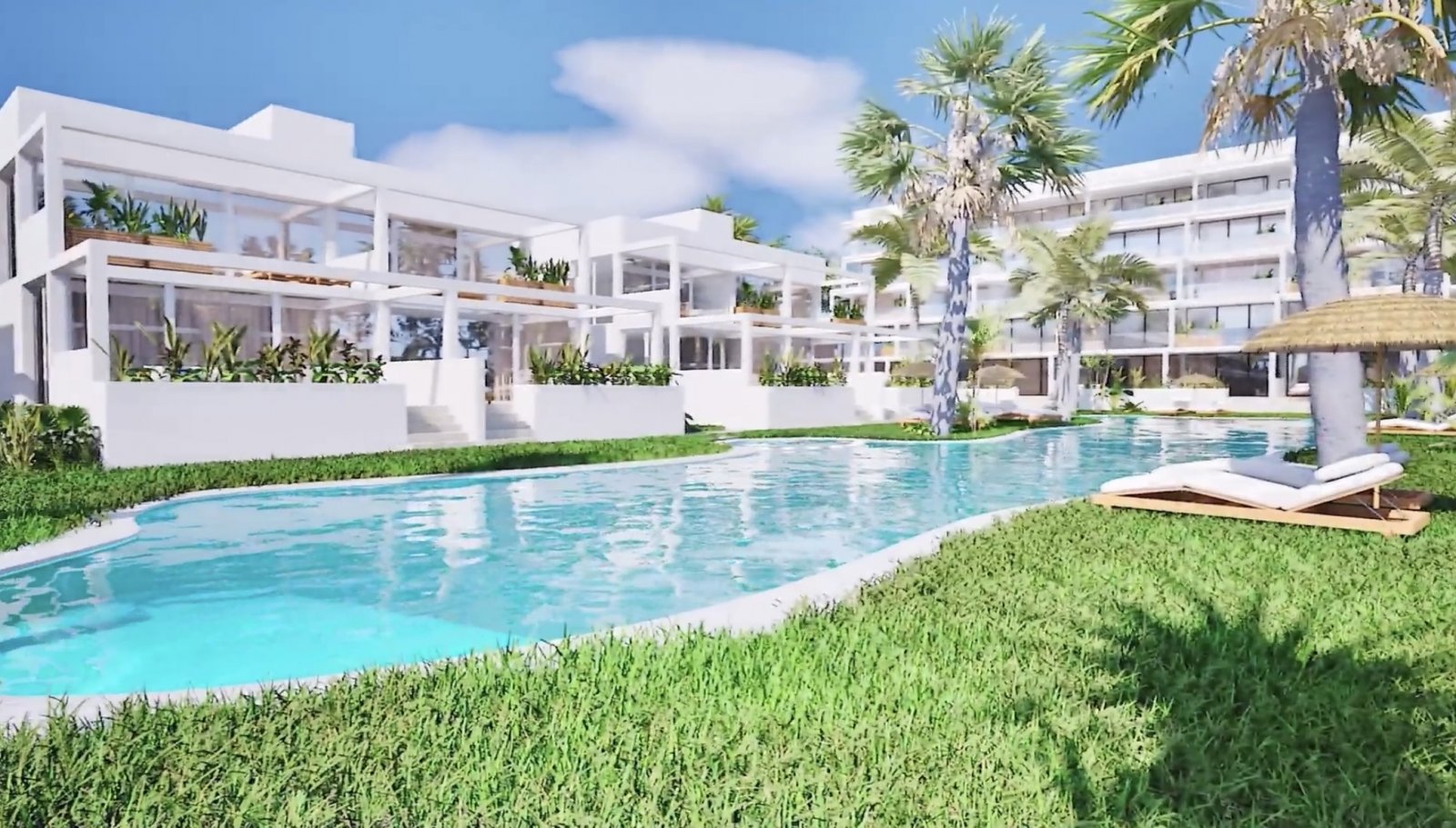 Mar de Cristal:  In der charmanten Umgebung von Mar de Cristal gelegen, bietet diese Wohnanlage eine exklusive Auswahl von 16 Bungalows. Für diejenigen, die ein Zuhau 