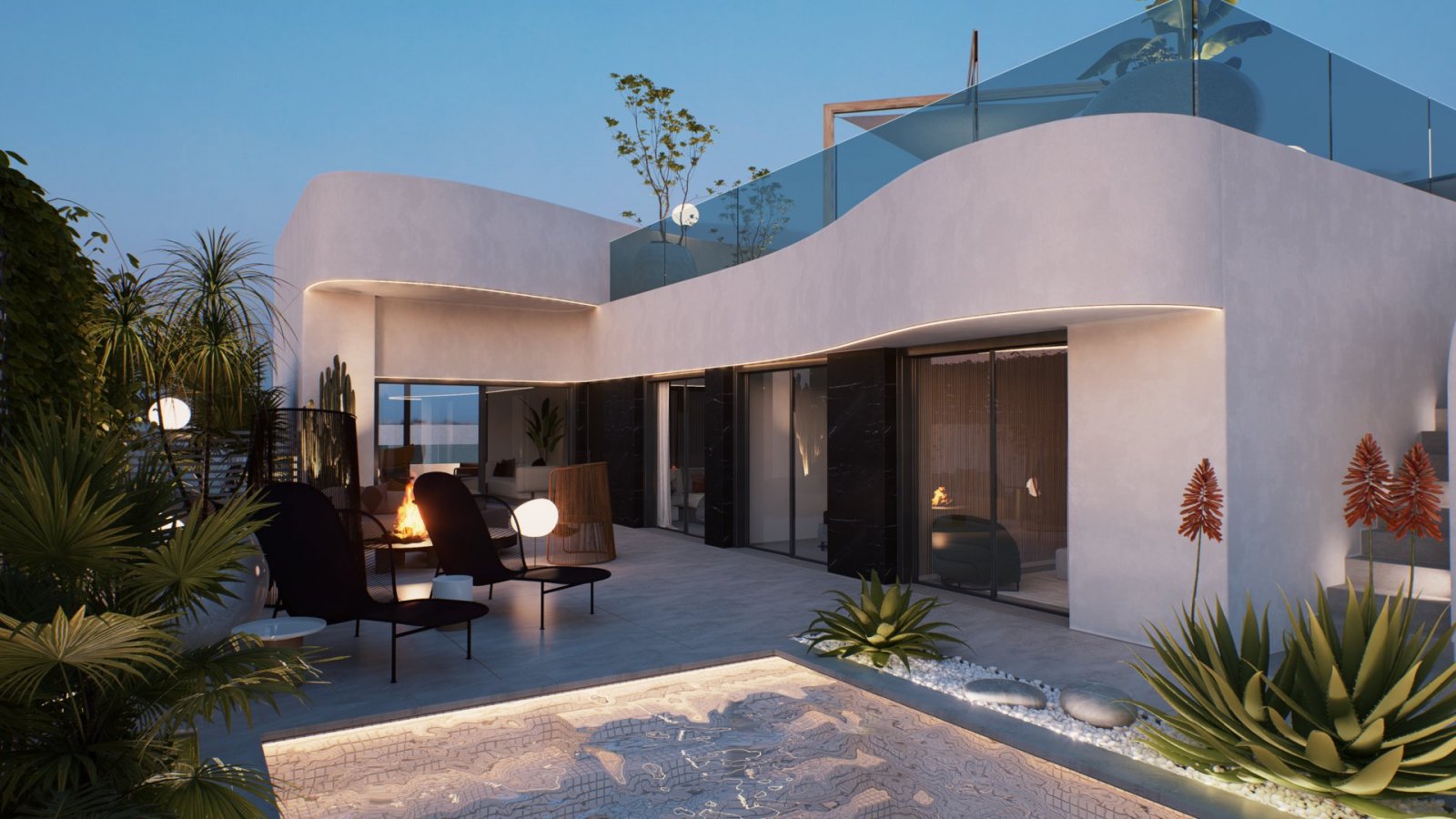  Wir stellen eine exklusive neue Wohnanlage in Rojales vor, die aus 41 luxuriösen freistehenden Villen besteht. Jede Villa bietet ca. 125 m² Wohnfläch