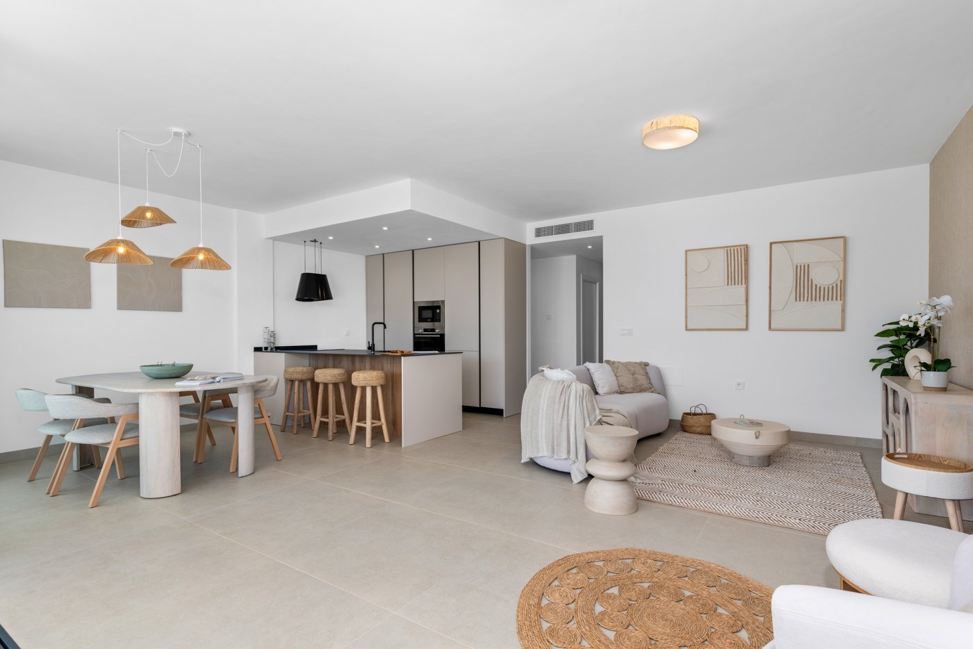 Dieses Wohnresort auf den charmanten Kleinen Inseln bietet ein einzigartiges Wohnerlebnis mit Meerblick. Es besteht aus 33 Immobilien, und die Bewohn
