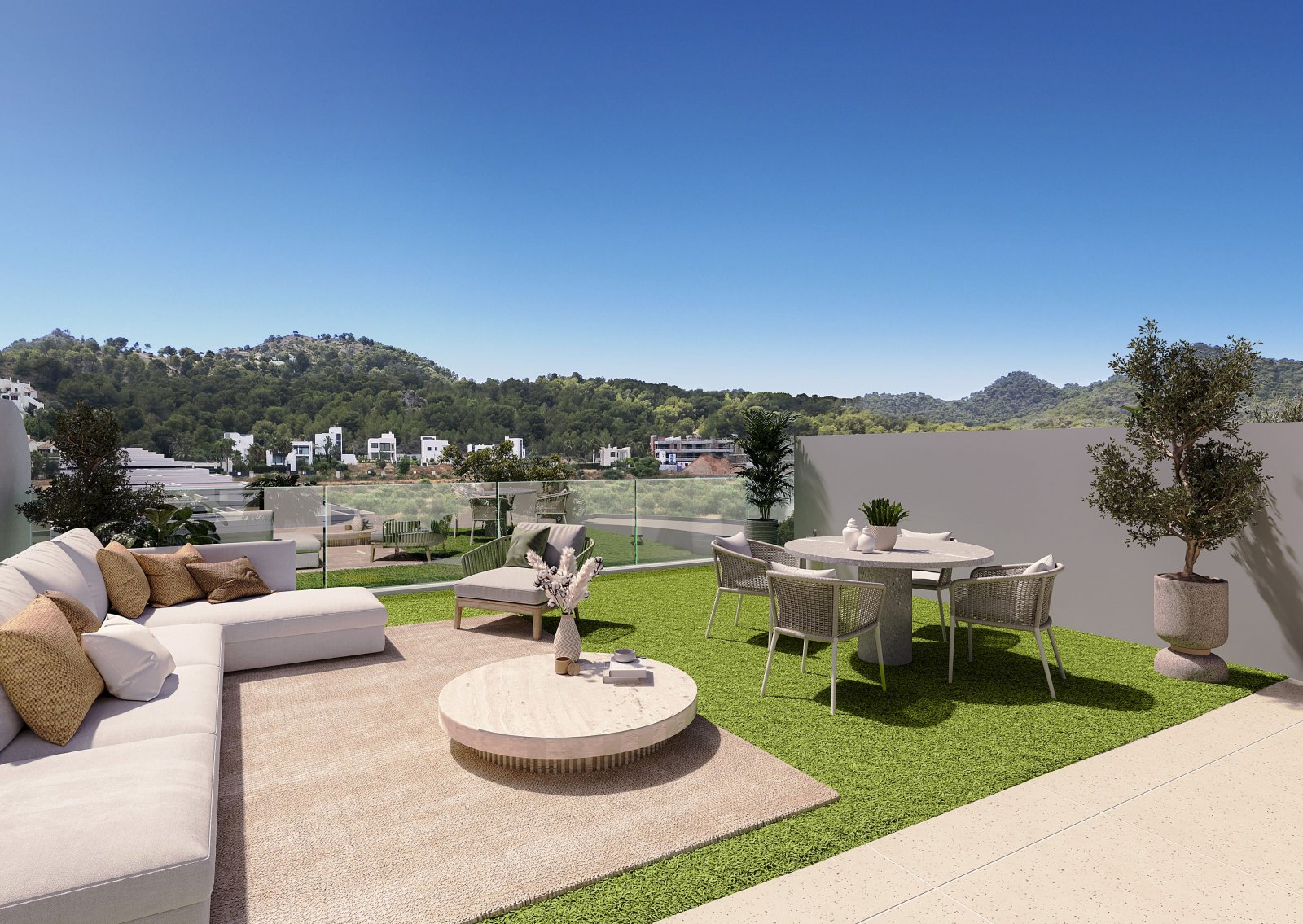Im prestigeträchtigen Umfeld des La Manga Club gelegen, bietet diese Wohnanlage eine exklusive Auswahl von 19 Bungalows. Entworfen, um die Bedürfniss