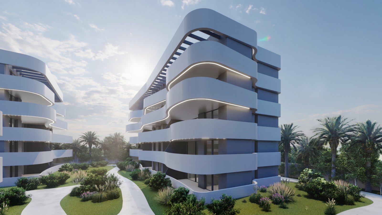 In der charmanten Stadt Guardamar del Segura gelegen, bietet diese exklusive Wohnresidenz eine Auswahl von 26 Immobilien, darunter Apartments, Erdges