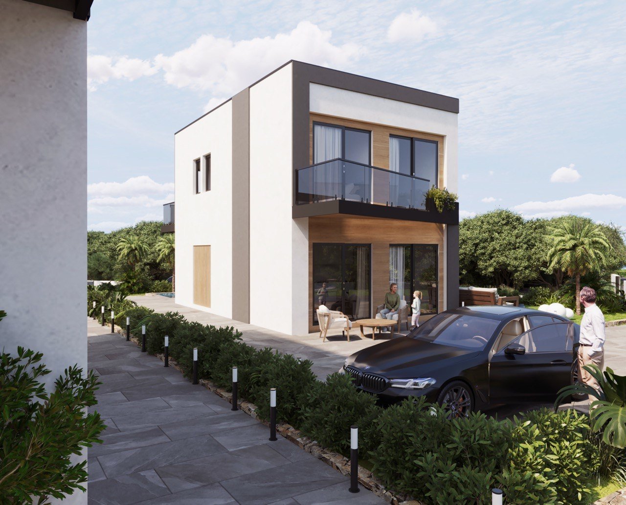In der charmanten Stadt Finestrat gelegen, bietet dieses exklusive Immobilienangebot zwei unabhängige Häuser, die durch ihr modernes und funktionales