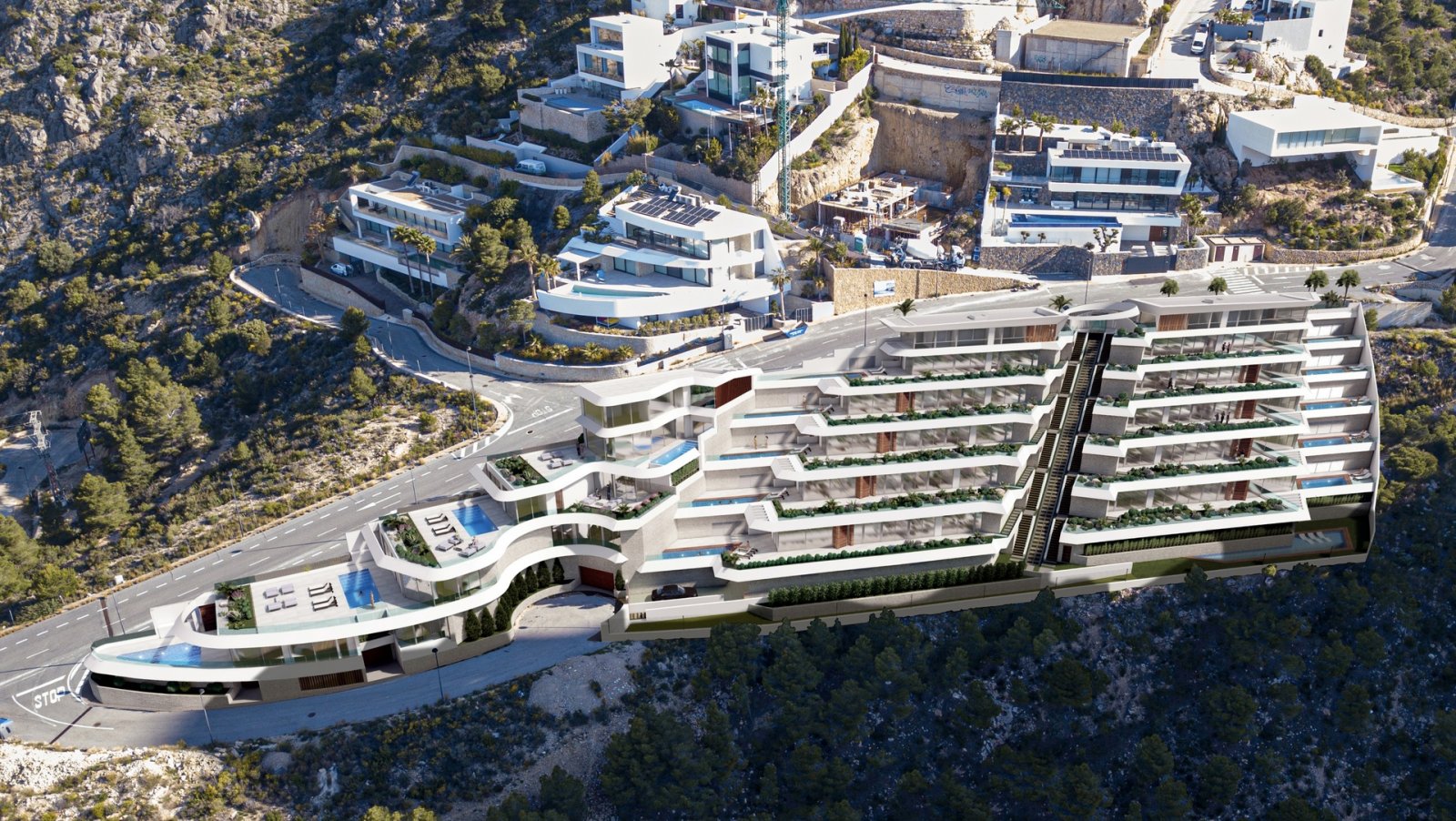 Im charmanten Pueblo Mascarat gelegen, bietet dieser exklusive Wohnkomplex eine Auswahl an Wohnungen und Penthäusern, die für diejenigen entworfen wu