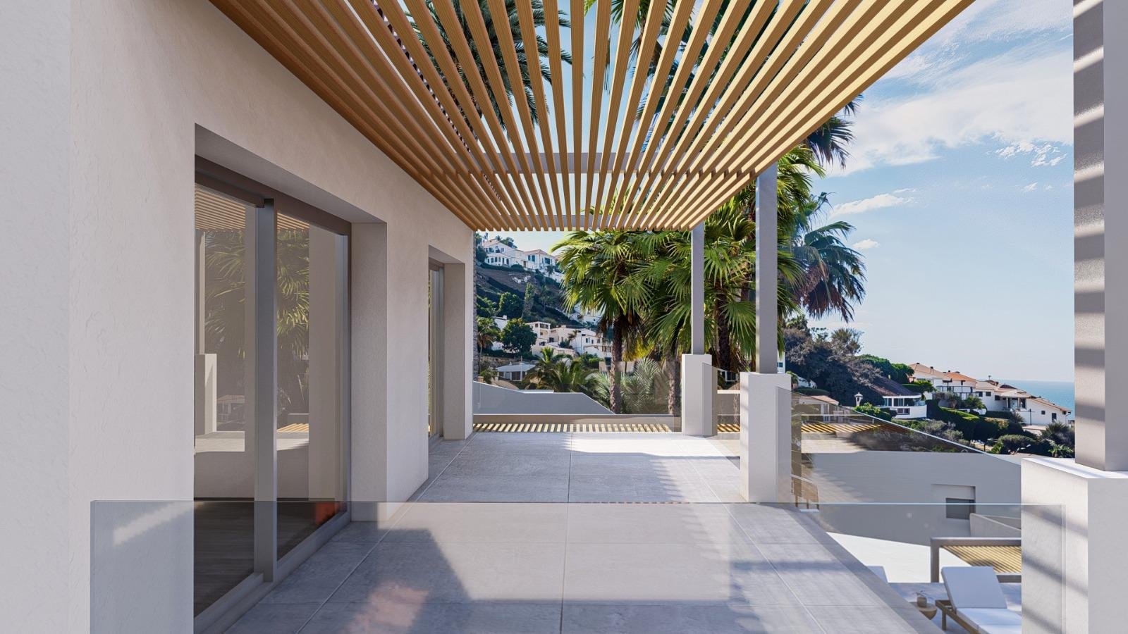 In der schönen Ortschaft Altea gelegen, bietet diese exklusive Villa ein einzigartiges Wohnerlebnis mit beeindruckendem Meerblick. Entworfen für diej