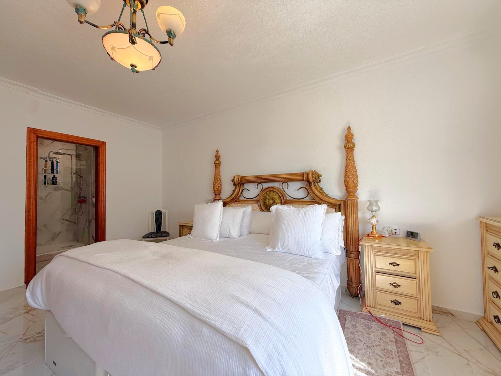 An impressive Mediterranea style villa enjoying a privileged elevated position and perfect orientation for sun close to 3 golf courses, white sand