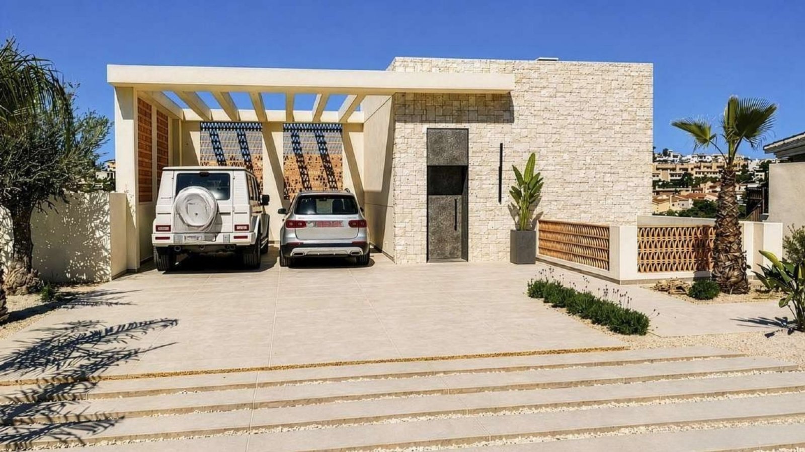  In der charmanten Gegend von La Marina gelegen, bietet diese Villa ein außergewöhnliches Wohnerlebnis. Mit einem modernen und eleganten Design ist di