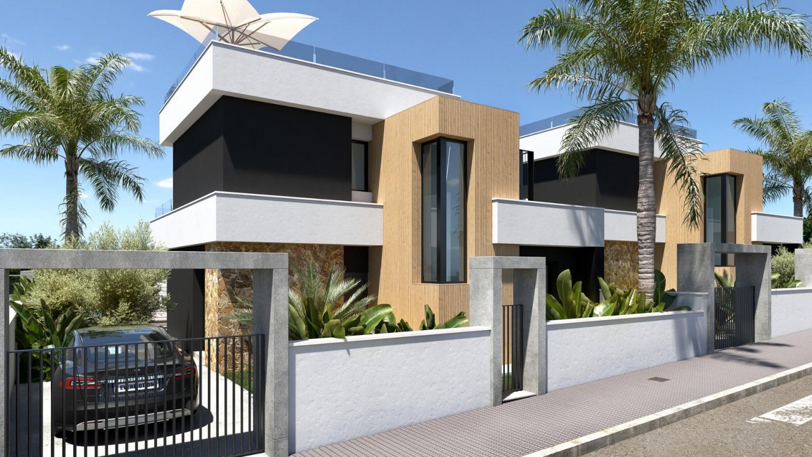  In der prestigeträchtigen Gegend von Ciudad Quesada gelegen, bietet dieses freistehende Chalet ein exklusives Wohnerlebnis. Entworfen für diejenigen,