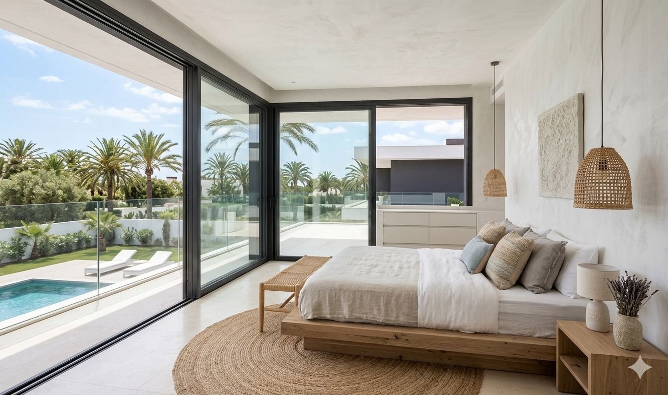 Eine seltene Gelegenheit, ein maßgeschneidertes Luxushaus in einer der begehrtesten Wohngegenden von Sitges zu bauen. Das Grundstück umfasst eine