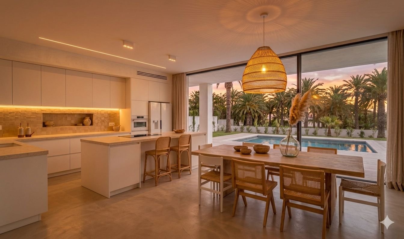 Eine seltene Gelegenheit, ein maßgeschneidertes Luxushaus in einer der begehrtesten Wohngegenden von Sitges zu bauen. Das Grundstück umfasst eine