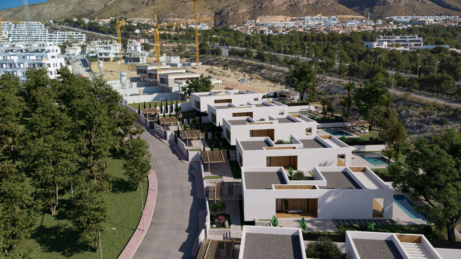 In der exklusiven Gegend von Golf Bahía gelegen, bietet dieser Wohnkomplex eine Auswahl von 6 freistehenden Häusern. Diese Immobilien zeichnen sich d