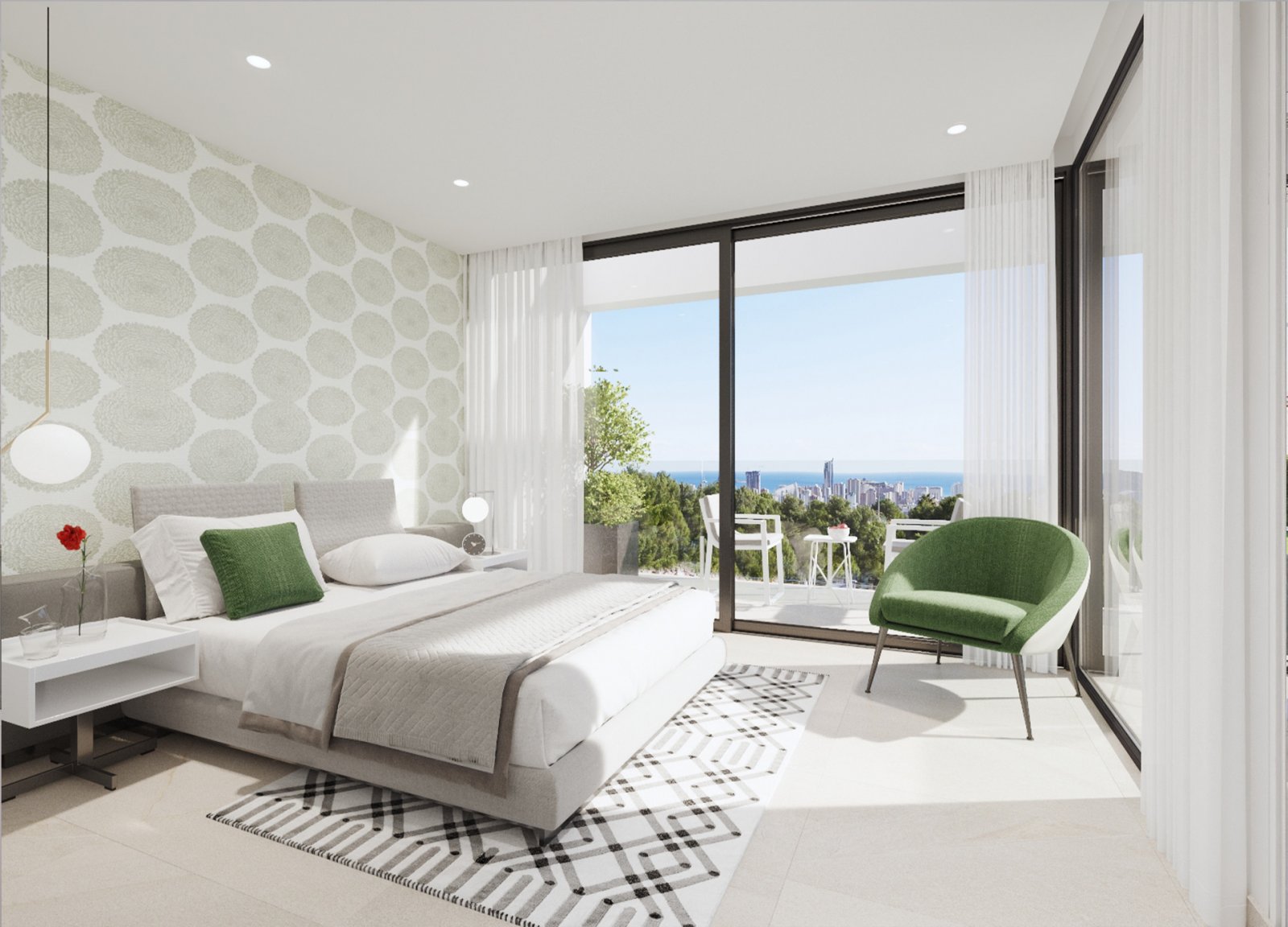 In der charmanten Ortschaft Finestrat gelegen, bietet diese exklusive Sammlung von 15 Immobilien eine privilegierte Umgebung mit Meerblick. Die verfü