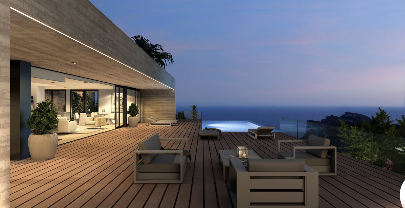 In der exklusiven Gegend von Cumbre del Sol gelegen, bietet diese Villa eine privilegierte Umgebung mit beeindruckendem Meerblick. Entworfen für diej