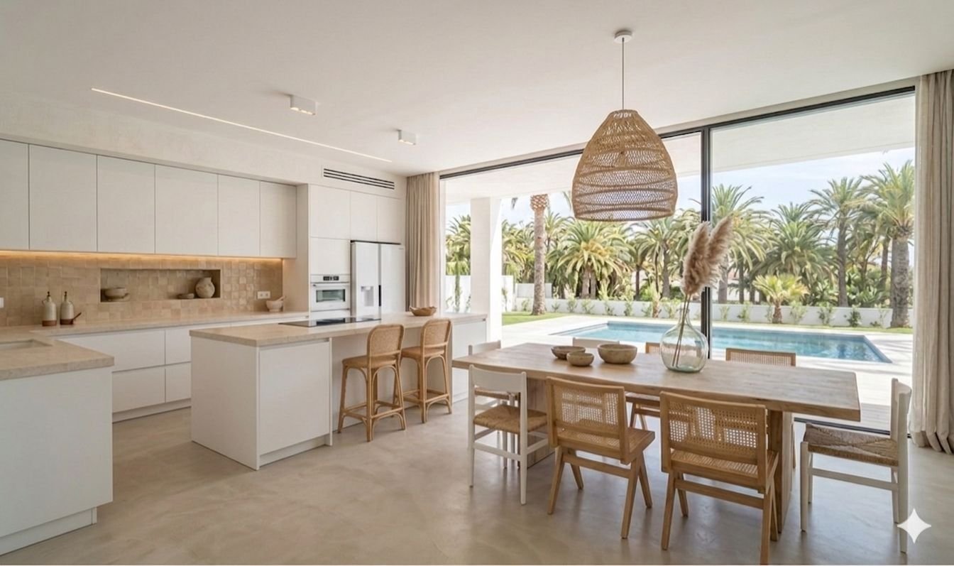 Eine seltene Gelegenheit, ein maßgeschneidertes Luxushaus in einer der begehrtesten Wohngegenden von Sitges zu bauen.Das Grundstück umfasst eine 