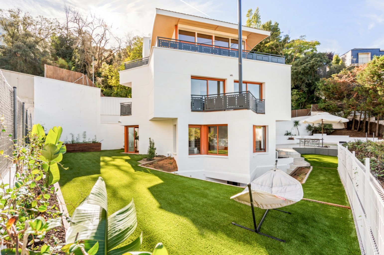 Villa Heidi ist eine charmante und moderne Residenz, die sich in Vallvidrera, einem der grünsten und ruhigsten Viertel Barcelonas, befindet. Vallvidre