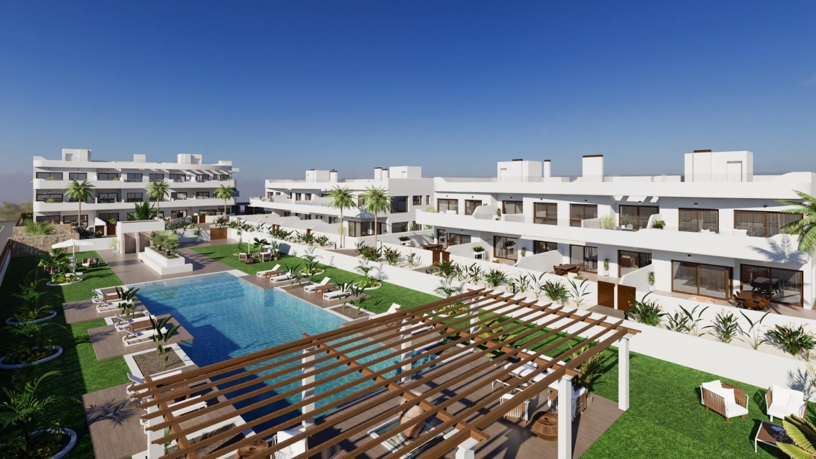
												Neubau-Wohnanlage in Los Alcázares in der Nähe des Serena Golfs und des Mar Menor

Exklusives modernes Wohnen an der Costa Cálida
Entdeck