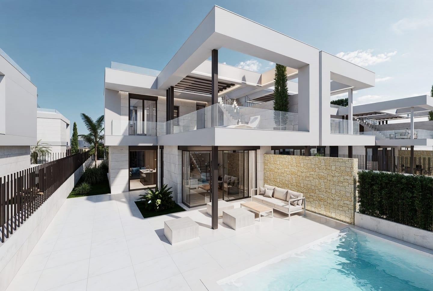 
												Moderne Villen in Strand- und Golfnähe in Los Alcázares, Costa Cálida

Modernes Wohnen am Meer und La Serena Golf
Diese exklusive neue Wo
