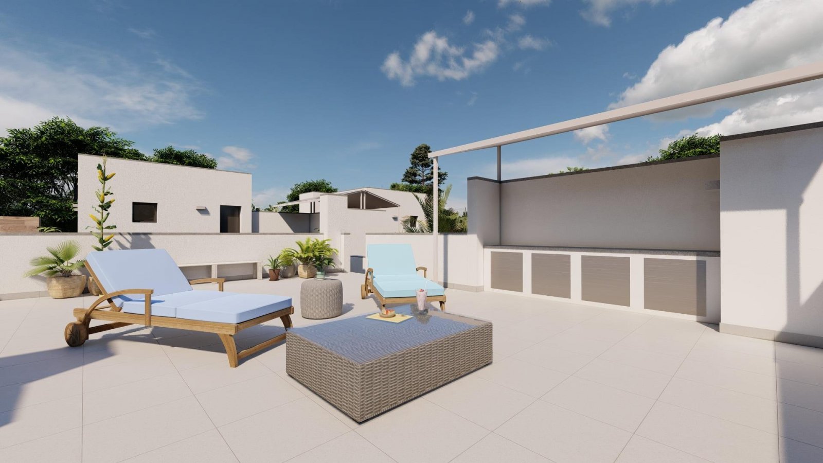 
												Doppelhaushälften und Doppelhaushälften in Roldán, Murcia, Spanien

Moderne einstöckige Villen mit Solarium und privatem Pool
Entdecken S
