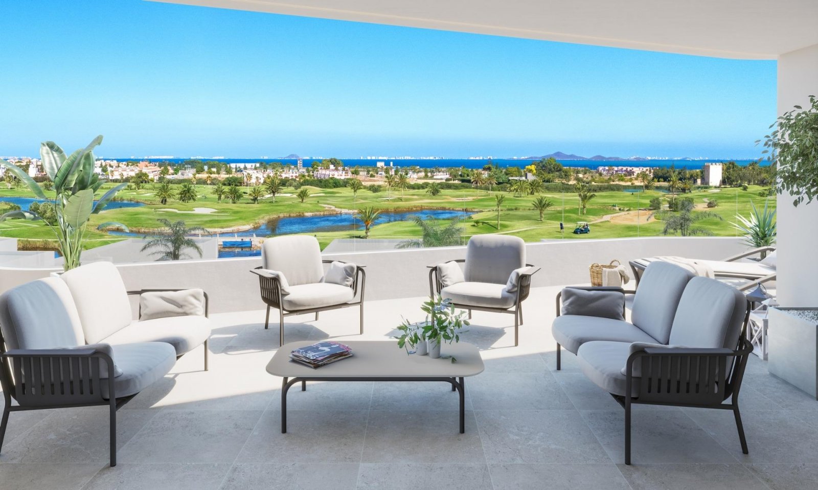 
												Neubau-Wohnanlage in Los Alcazares, Serena Golfplatz - nur 1,2km zum Strand!

Diese schöne 72m2 Wohnung besteht aus 2 Schlafzimmern, 2 Bä