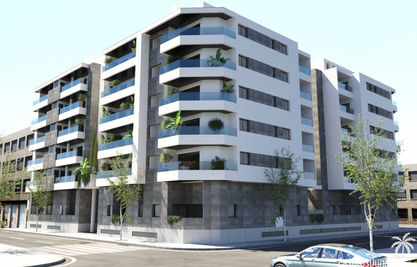  Dieser schöne Apartmentkomplex verfügt über 3 Schlafzimmer und 2 Badezimmer. Erbaut auf 123 m2, mit Gemeinschaftspool. Die Apartments liegen in Almor