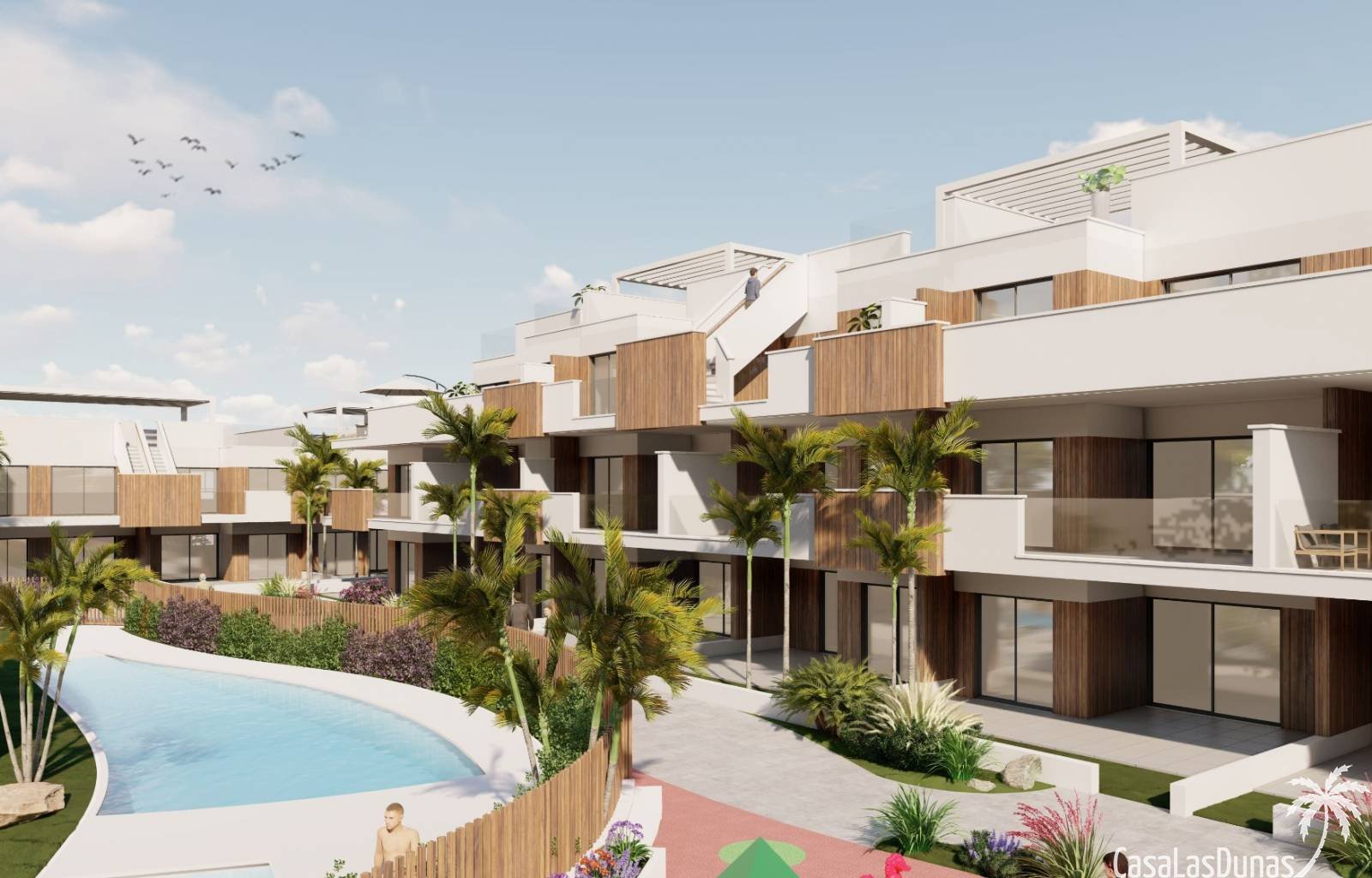  Ein Luxuskomplex mit 34 Apartments mit 2 Schlafzimmern und 2 Bädern, verteilt auf 3 Blocks. Der Komplex verfügt über einen Swimmingpool, einen Whirlp