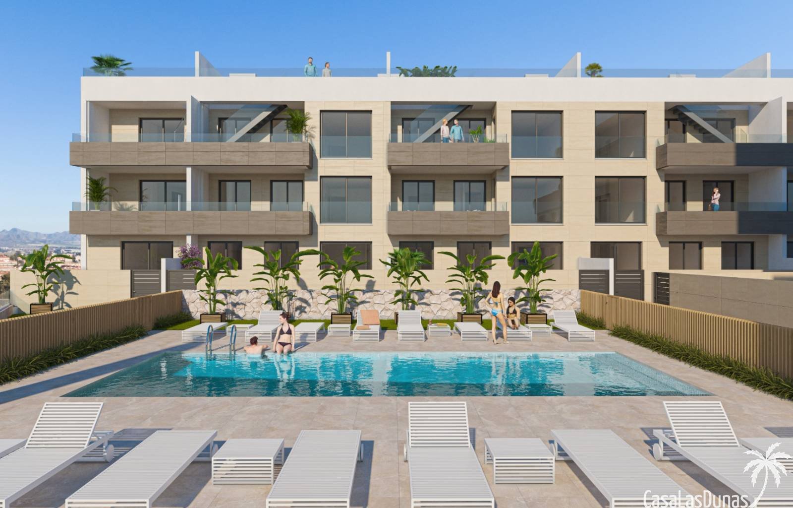  Dieser Luxuskomplex mit 46 Apartments und 10 Villen entsteht in der wunderschönen Stadt Águilas an der Costa Cálida. Die Wohnungen verfügen über 2 Sc
