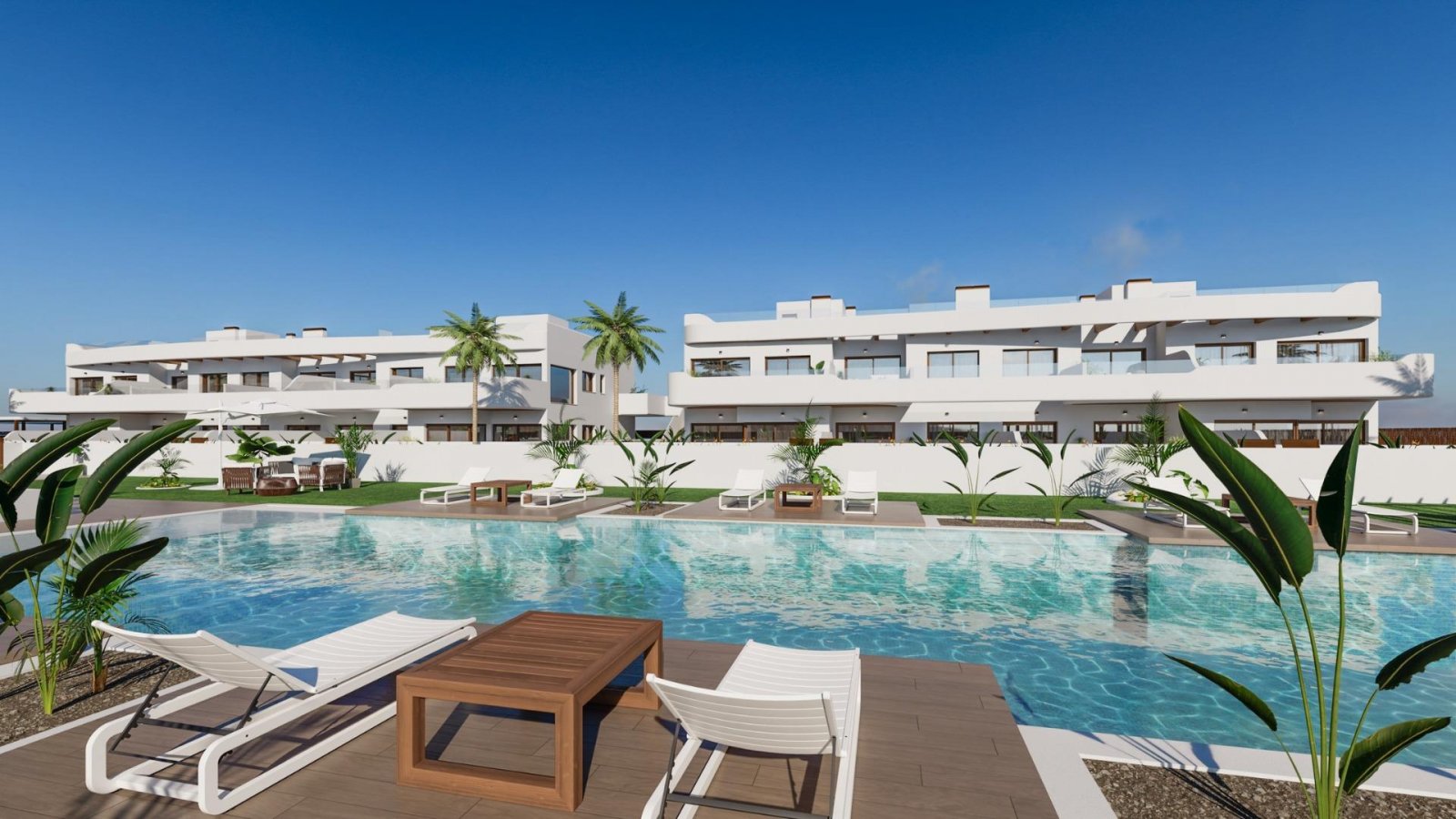 
												Neubau-Wohnanlage in Los Alcázares in der Nähe des Serena Golfs und des Mar Menor

Exklusives modernes Wohnen an der Costa Cálida
Entdeck