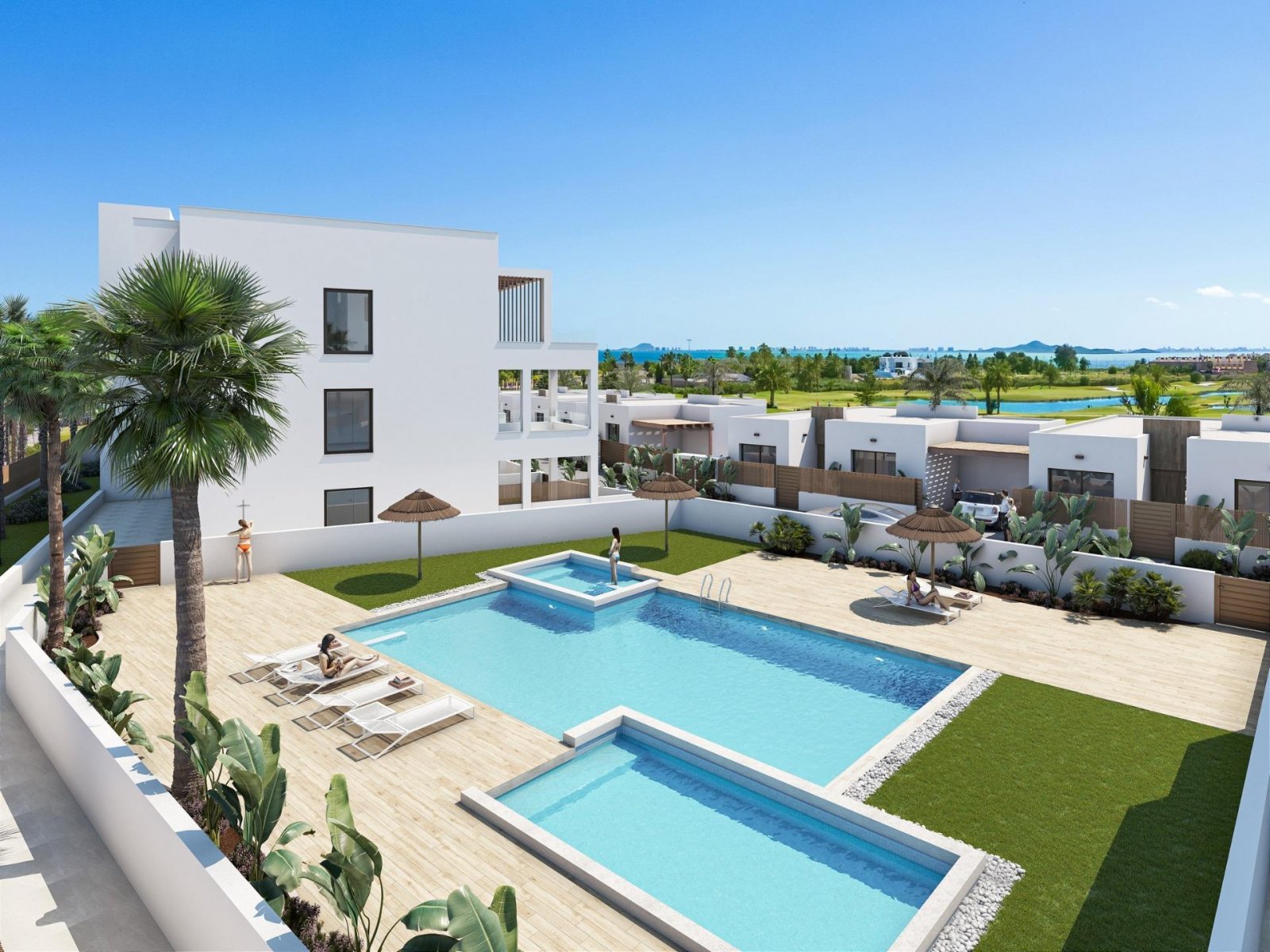 
												NEUBAU WOHNANLAGE IN LOS ALCAZARES 

Die Neubausiedlung besteht aus 32 Apartments und Penthäusern mit 2 und 3 Schlafzimmern und 9 exklusi