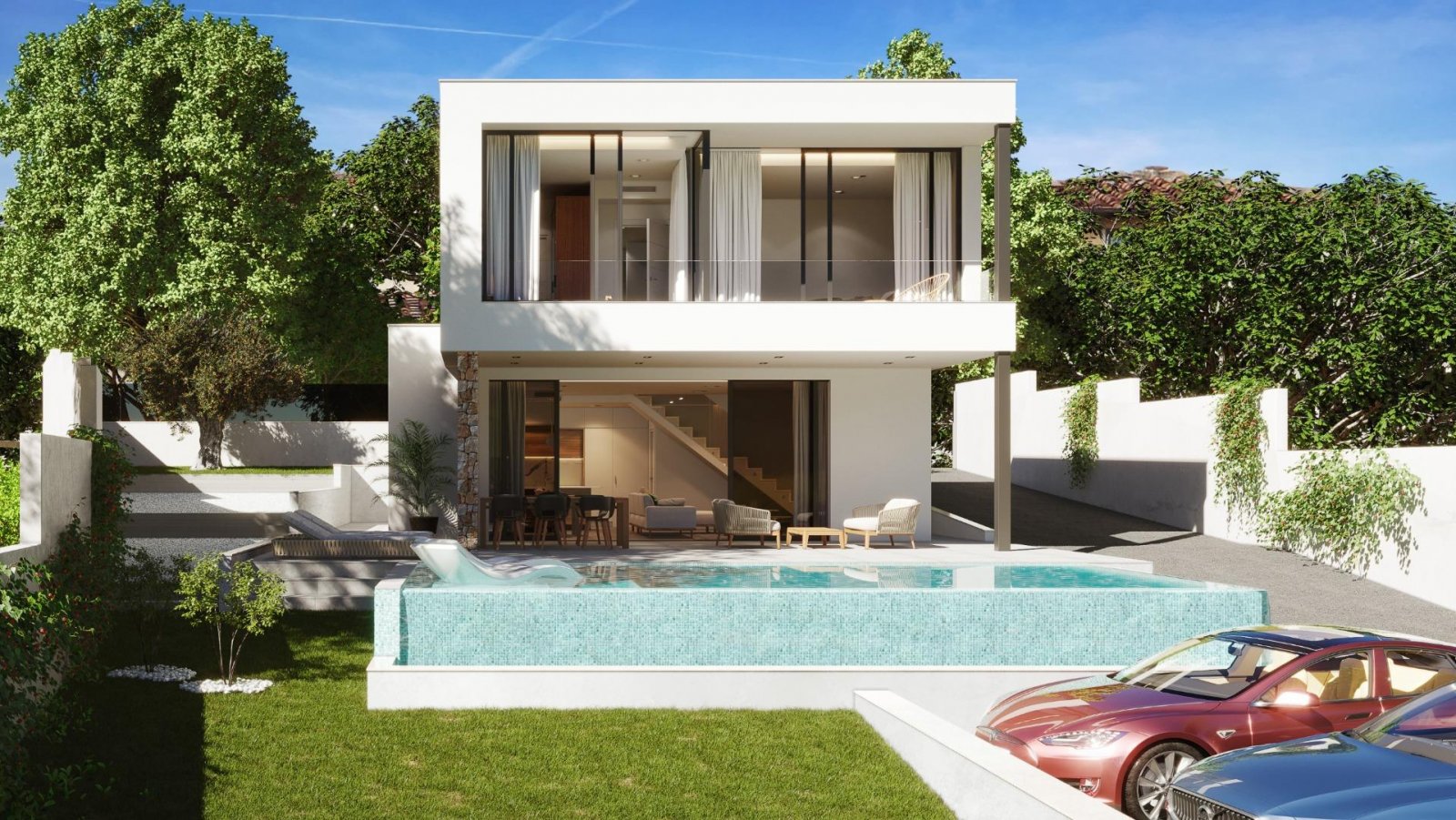 
												NEU GEBAUTE VILLEN IN PINAR DE CAMPOVERDE

2 Luxus-Neubau-Villen mit Infinity-Pool und Jacuzzi-Bereich, großes Grundstück von 700 m2, gro