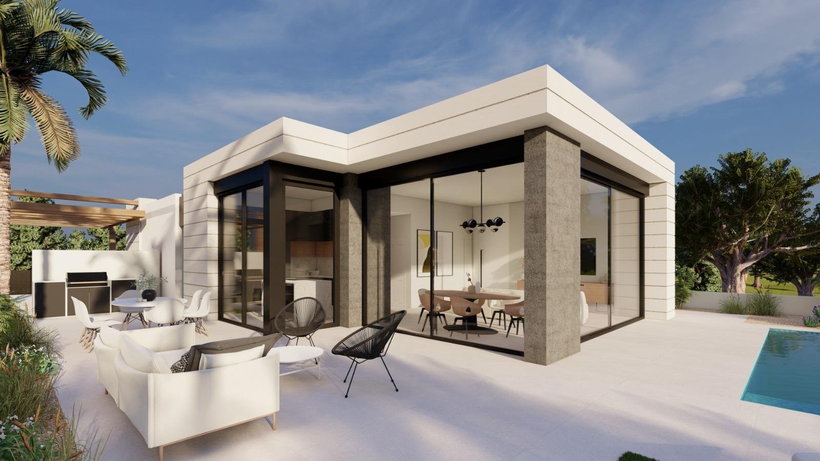 
												NEUBAU-VILLEN IN PILAR DE LA HORADADA AM GOLFPLATZ

Neubau einer Wohnanlage mit 6 freistehenden Villen in Pilar de la Horadada.

Neubau e