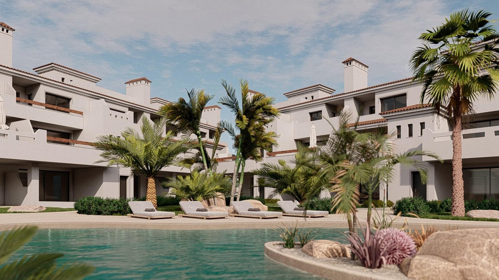 
												NEUBAU EINER WOHNANLAGE IN LOS ALCAZARES

Neubau einer Wohnanlage im mediterranen Stil in Los Alcazares.
Erdgeschoss Wohnungen verfügt üb