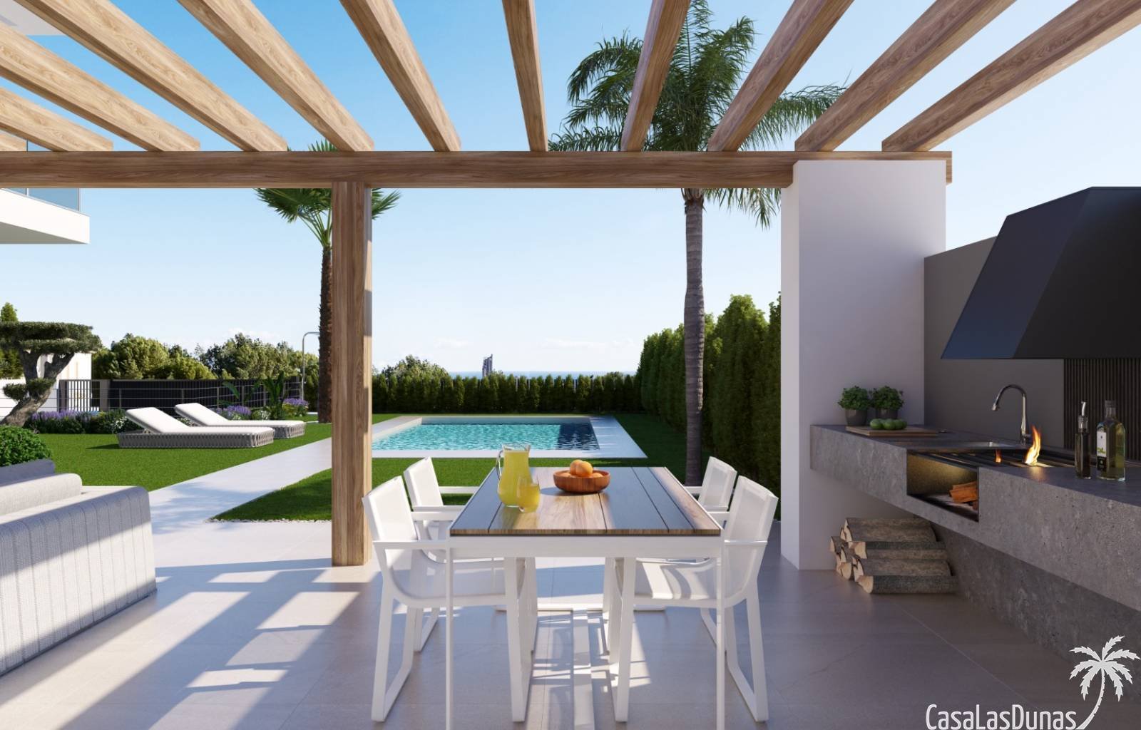  Luxusvilla in Finestrat mit 3 Schlafzimmern und 3 Bädern. Ein einzigartiges Leben verdient ein einzigartiges Zuhause. Deshalb bietet jede Villa ästhe