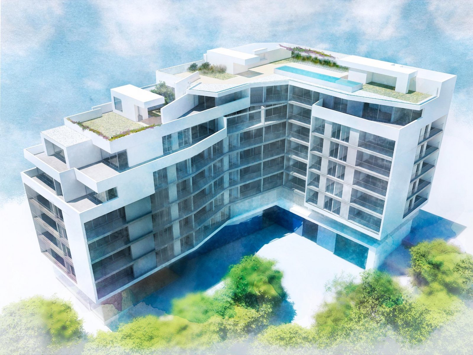 
												NEU GEBAUTE PENTHÄUSER IN ALICANTE STADT Neubauprojekt mit 53 Wohnungen in Alicante Stadt. Elegante Design-Wohnungen mit 2, 3 und 4 Schla