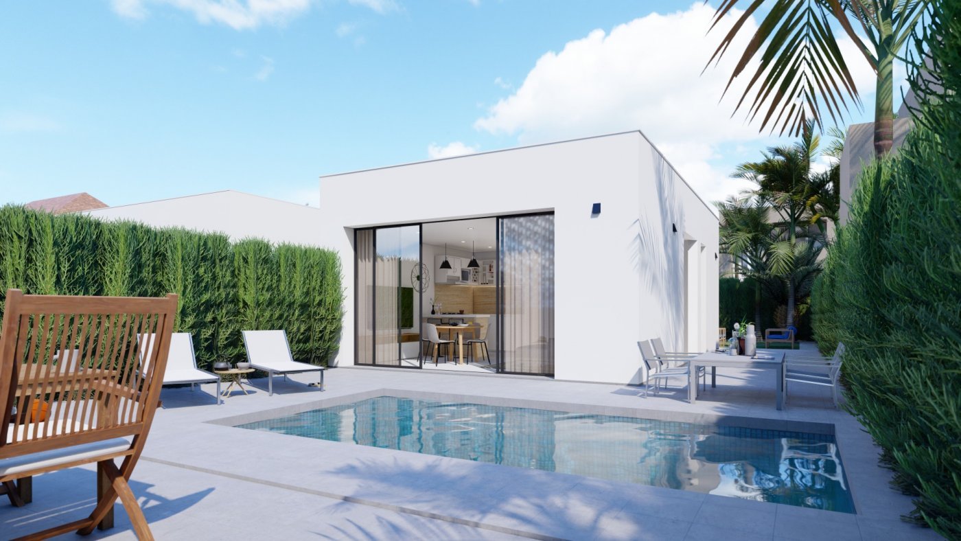 
												NEU GEBAUTE VILLEN IN LOS URRUTIAS, MURCIA

Neubau einer modernen Villa, 200 m vom Strand entfernt.  Die helle einstöckige Villa verfügt 