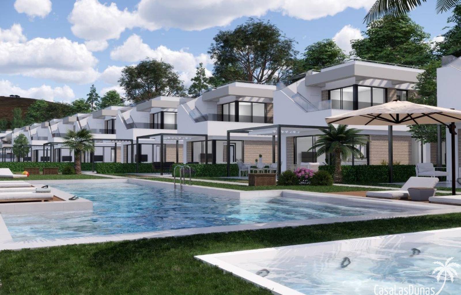  In diesem Golfresort, das nur 9 Kilometer von den wunderschönen Sandstränden der Orihuela Costa entfernt liegt, entsteht derzeit ein neuer Komplex. I