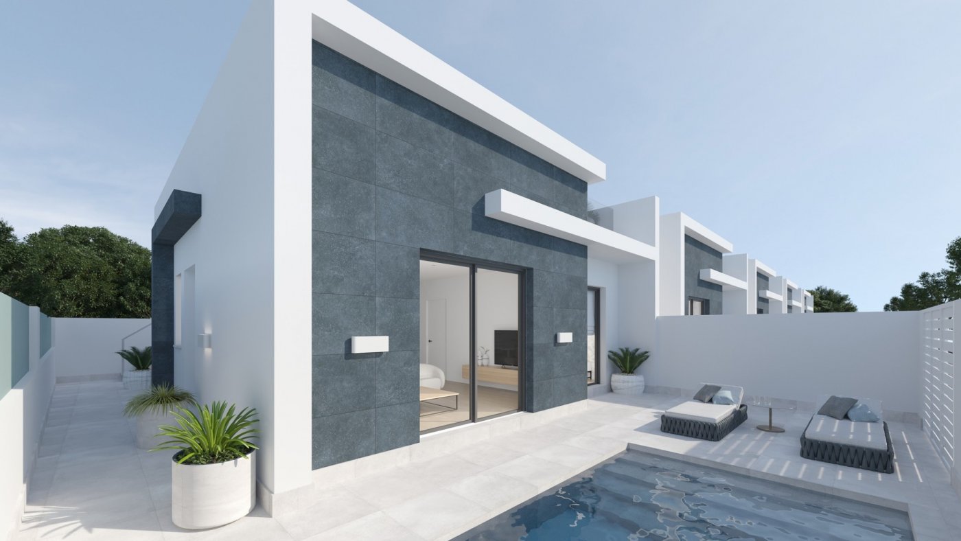 
												WUNDERSCHÖNE NEU GEBAUTE EINEBENE VILLA &quot;BREATHE&quot; IN BALSICAS, MURCIA - mit privatem Pool und Solarium!
 
Diese 86m2 freistehen