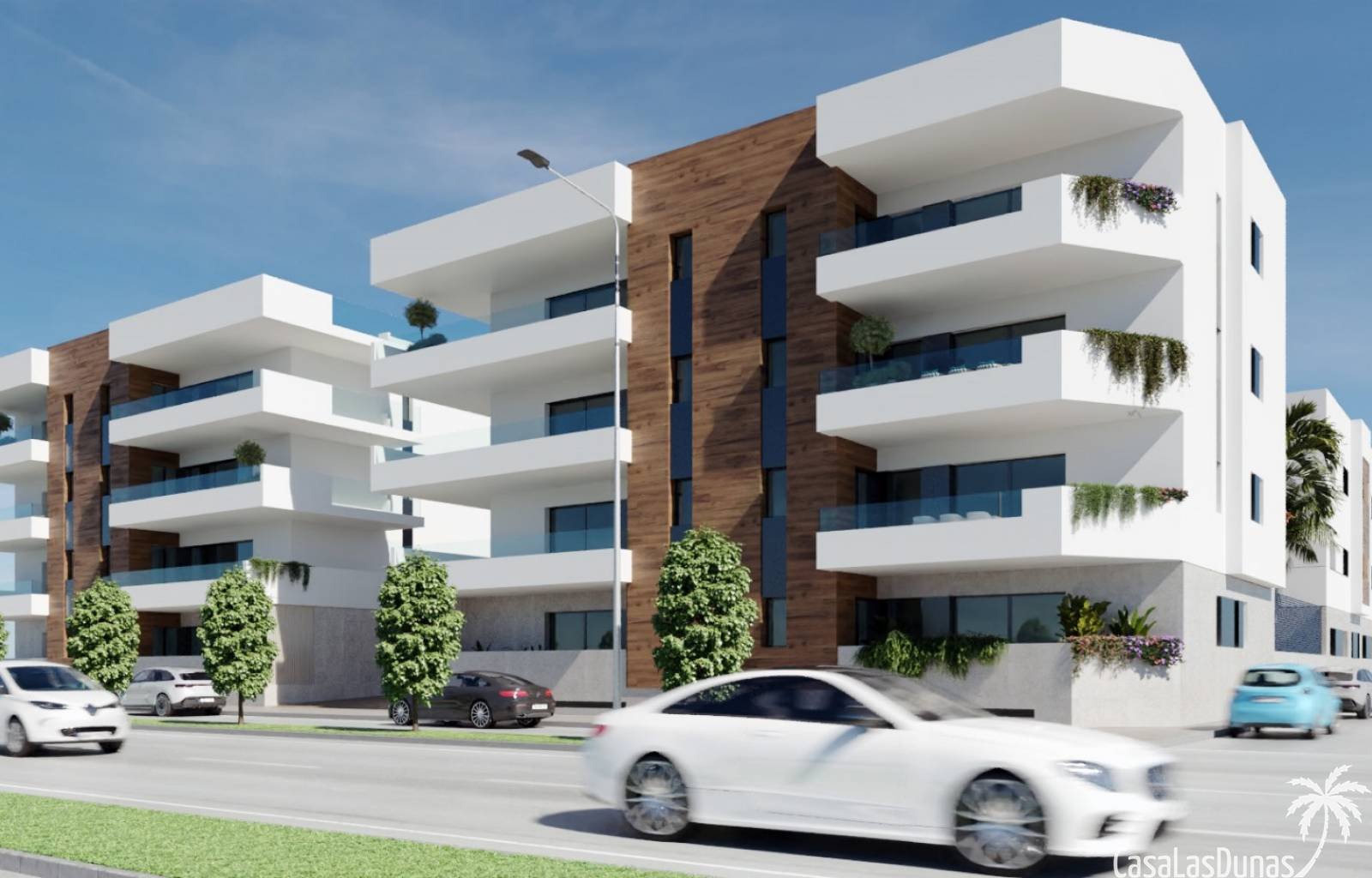  In San Pedro del Pinatar entstehen Wohnungen mit 2 oder 3 Schlafzimmern und 2 Bädern. Informationen zu Apartments mit 2 Schlafzimmern finden Sie in u