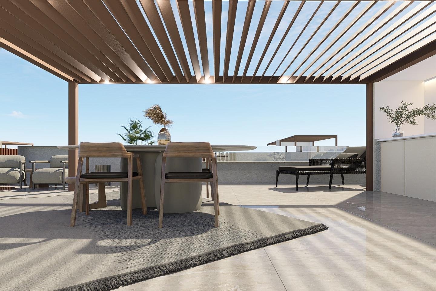 
												Neubau-Bungalows mit Gemeinschaftspool in Pilar de la Horadada - Costa Blanca Süd

Moderne Residenzen in der Nähe des Strandes und des St