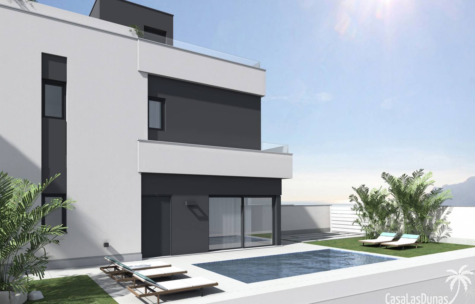  Diese 10 Villen liegen in der Nähe von Villamartin, in der Nähe des Golfresorts und des berühmten Einkaufszentrums La Zenia Boulevard. Es stehen mehr