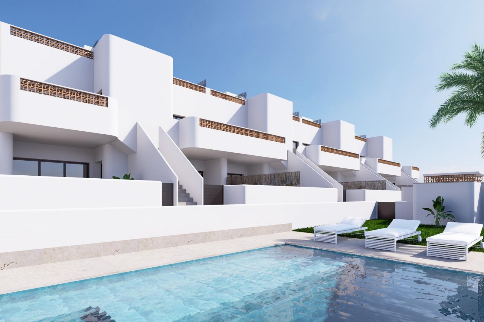 
												Neubau Bungalows in Dolores

Wohnimmobilien mit Erdgeschoss mit Garten oder Dachgeschoss mit privatem Solarium, mit 3 Schlafzimmern und 2