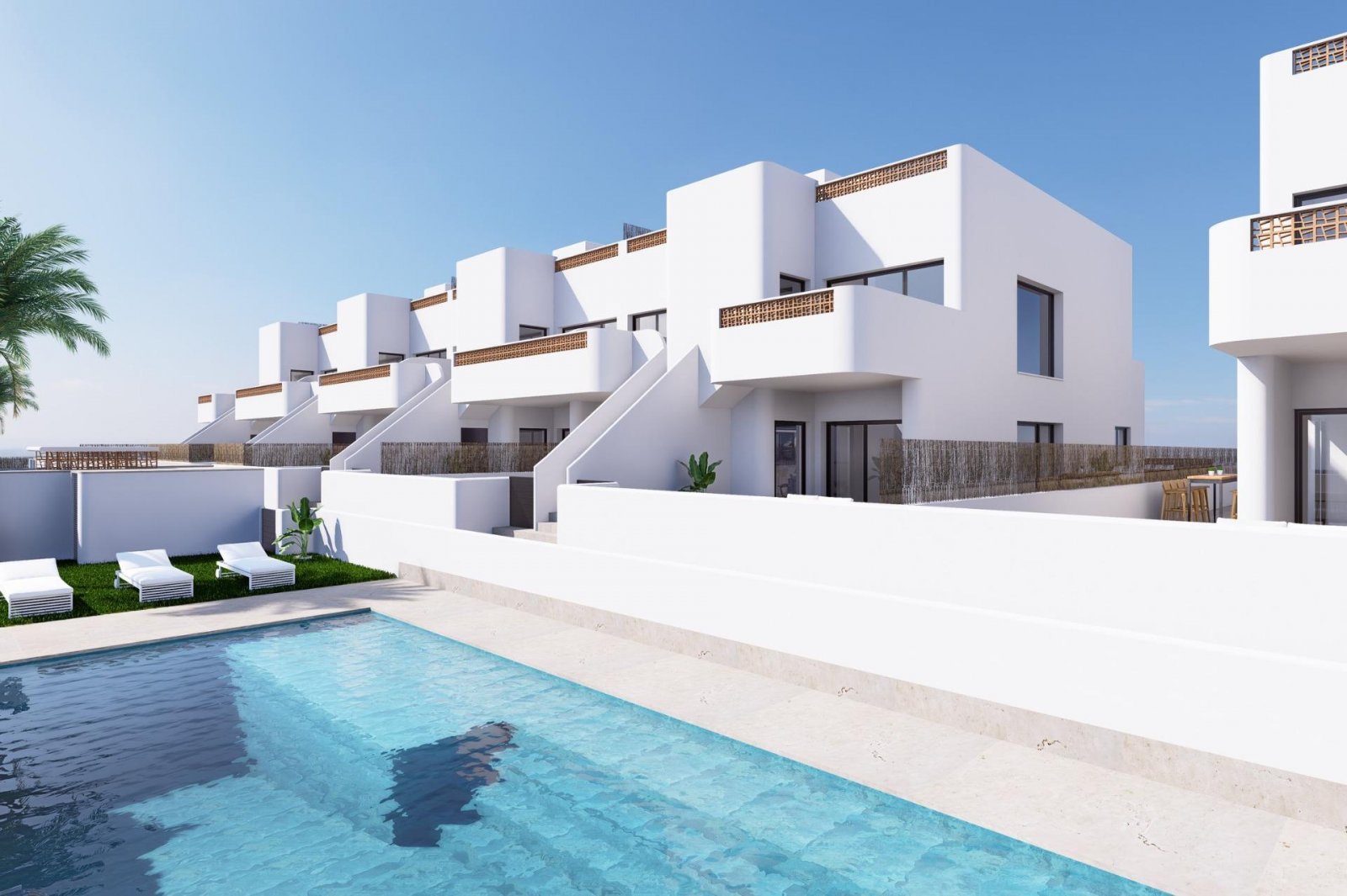 
												Neubau Bungalows in Dolores

Wohnimmobilien mit Erdgeschoss mit Garten oder Dachgeschoss mit privatem Solarium, mit 3 Schlafzimmern und 2