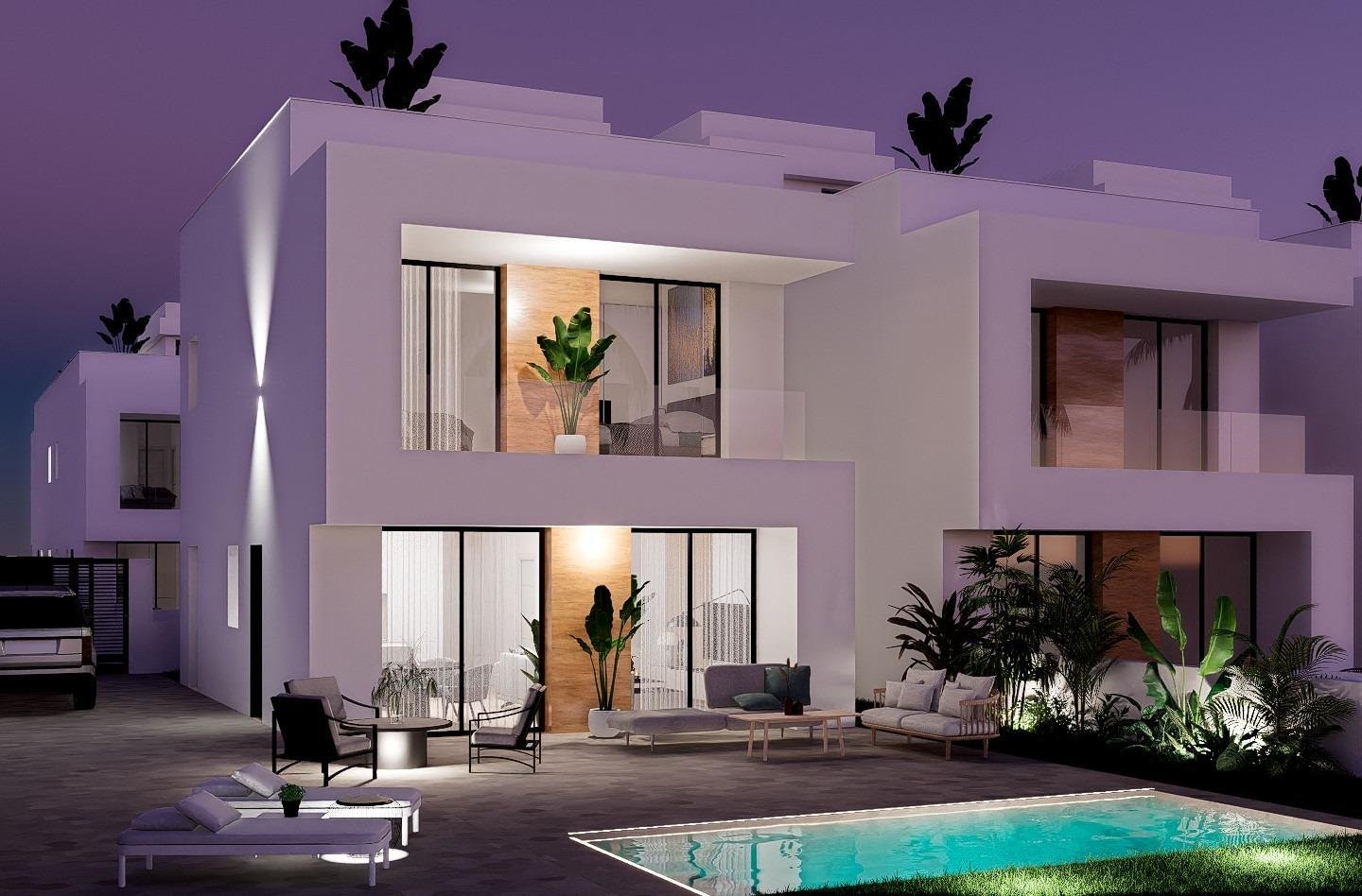 
												NEU GEBAUTE VILLEN IN LA ZENIA

Neubau von unabhängigen Villen und Doppelhaushälften in La Zenia, Orihuela Costa.

Moderne Eigenschaften 