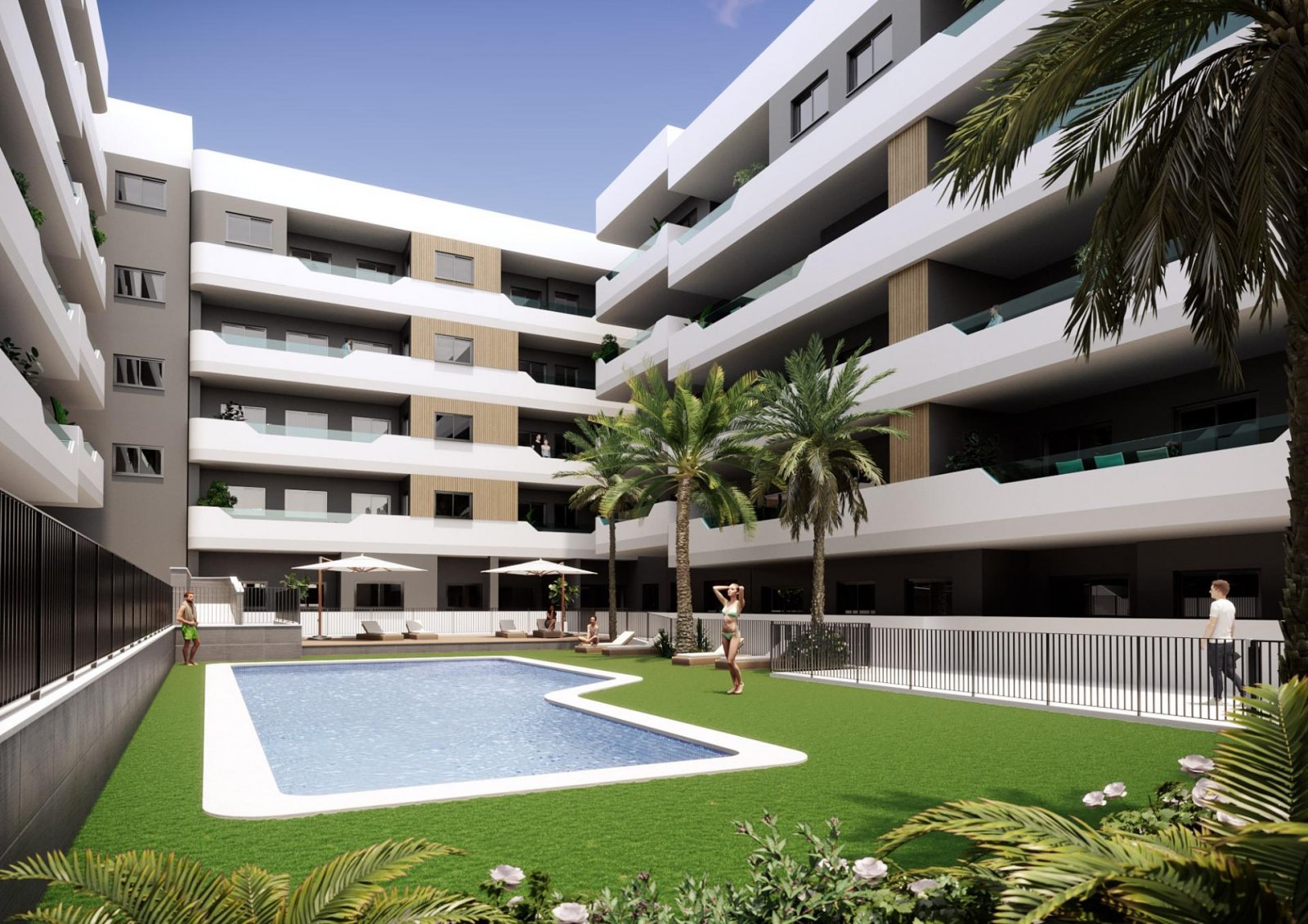 
												NEU GEBAUTER WOHNUNGSKOMPLEX IN SANTA POLA - nur 1 km vom Strand entfernt! Schöne 94m2 Wohnung mit 3 Schlafzimmern, 2 Bädern, offenes Woh