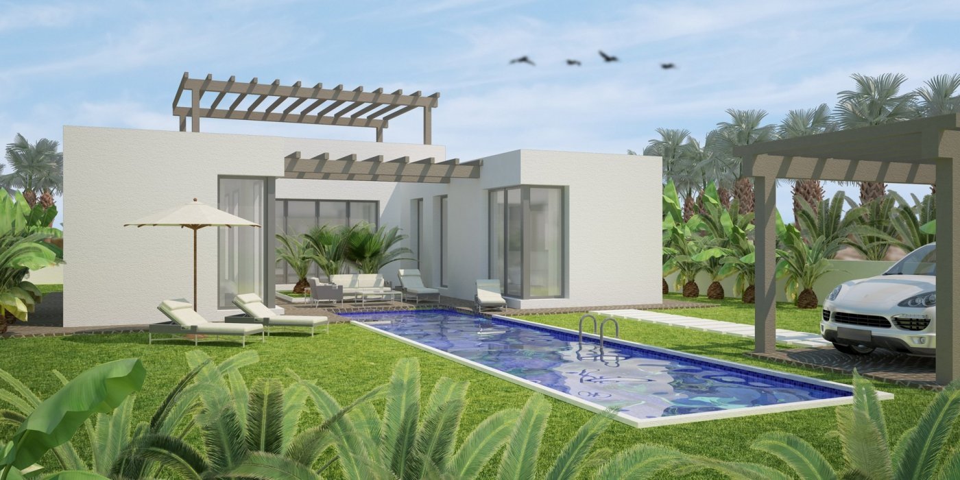 
												NEUBAU, WUNDERSCHÖNE VILLA IN BENIJOFAR mit Garten und privatem Pool. 
 
Diese moderne Villa von 156m2 besteht aus einem geräumigen Wohn-